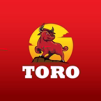 Torro the Bull. Red Bull illustration can be used as logo, poster, infographic  or any other purpose vector