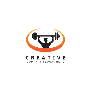 Fitness Logo Design vector illustrationicon