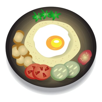 Indonesian Fried Rice vector