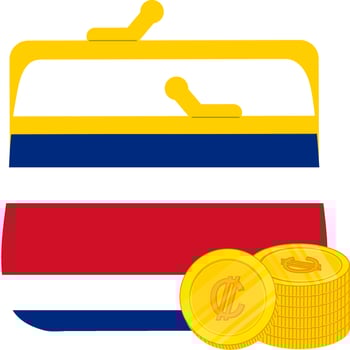 Costa Rica flag vector