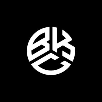 BKC letter logo design on white background. BKC creative initials letter logo concept. BKC letter design. vector