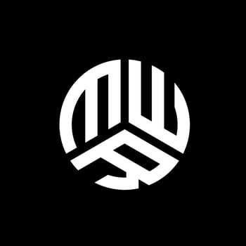 MWR letter logo design on black background. MWR creative initials letter logo concept. MWR letter design. vector