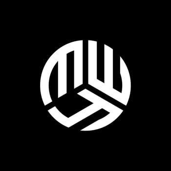 MWY letter logo design on black background. MWY creative initials letter logo concept. MWY letter design. vector