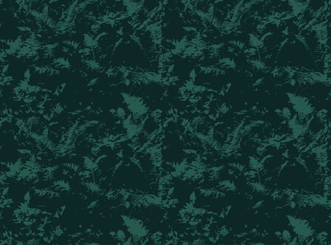 Fern seamless pattern. Grunge floral backdrop. Tropical botanical fern leaves. Botanical background. vector