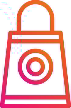 Shopping Bag Vector Icon design Illustration
