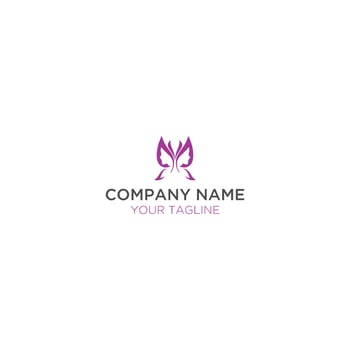 butterfly with beauty woman face vector logo design