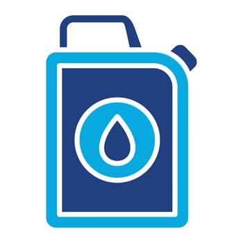 Oil Canister Glyph Two Color Icon vector