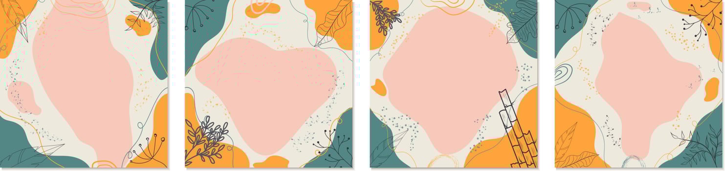 abstract nature template modern color, template background for your graphic design, template for social media. vector