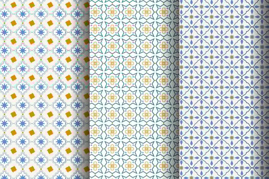 moroccan seamless pattern ornament design vector