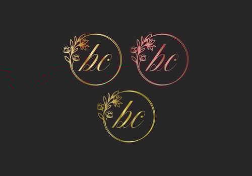 Letter BC Monogram design elements graceful template Gold Beauty Industry fashion logo cosmetics business natural vector