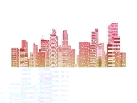 city background Buildings and structures  City urban view vector
