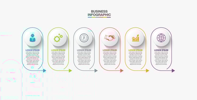 Presentation business infographic template vector