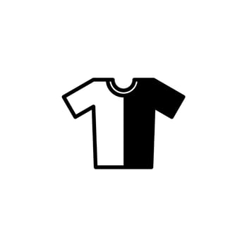 Shirt, Fashion, Polo, Clothes Solid Line Icon Vector Illustration Logo Template. Suitable For Many Purposes.