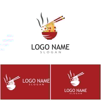 Noodles Logo Template vector symbol design