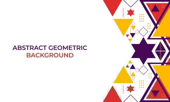 colorful triangle geometric shape background vector