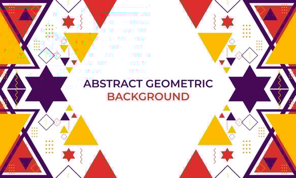 colorful triangle geometric shape background vector