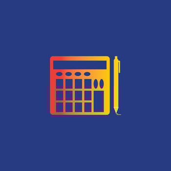 Accounting Vector Illustration. Banking and Finance icon logo vector