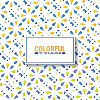 Colorful abstract geometric pattern design vector
