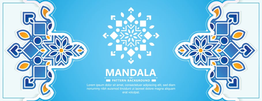 Colorful decorative mandala background vector