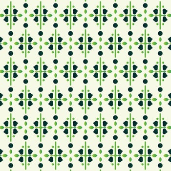Green abstract geometric pattern design vector