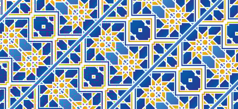 Colorful abstract geometric pattern design vector