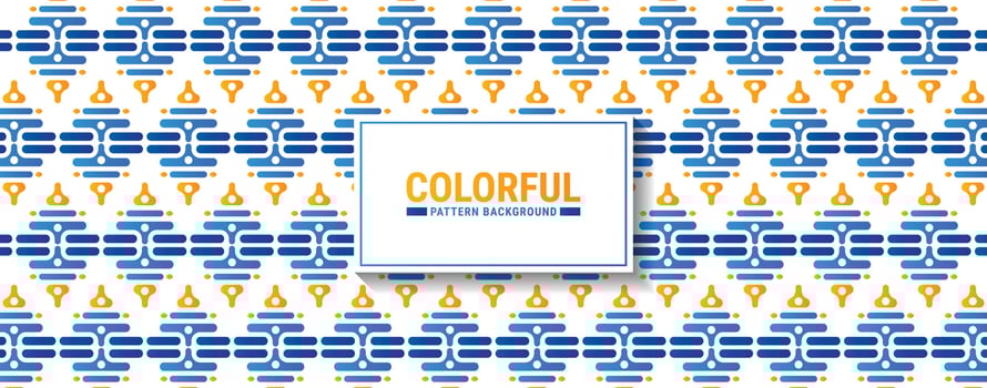 Colorful abstract geometric pattern design vector