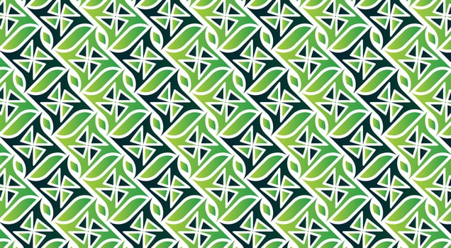 Green abstract geometric pattern design vector