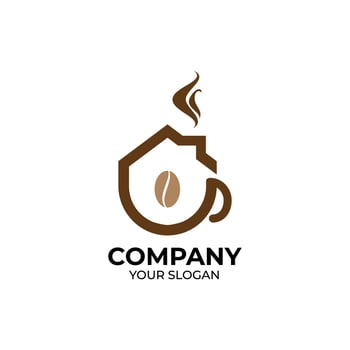 Coffee shop logo design vector