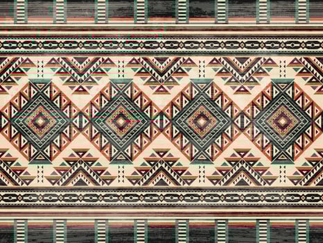 Native american indian ornament pattern geometric ethnic textile texture tribal aztec pattern navajo mexican fabric seamless Vector decoration fashion
