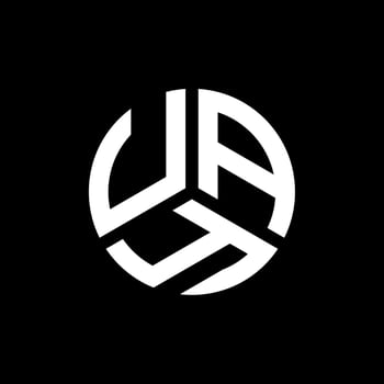 UAY letter logo design on black background. UAY creative initials letter logo concept. UAY letter design. vector