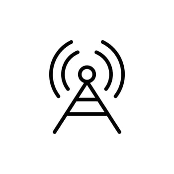 this is a signal tower icon vector