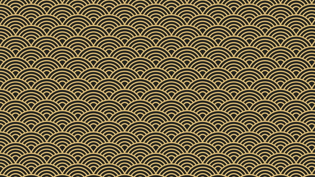 Curve Lines Traditional Pattern Background vector