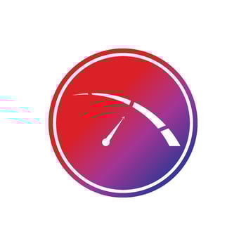 Speedometer vector graphic design illustration template