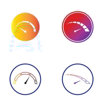 Speedometer vector graphic design illustration template