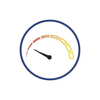 Speedometer vector graphic design illustration template