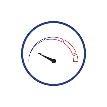 Speedometer vector graphic design illustration template