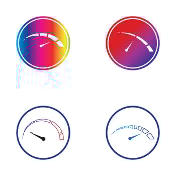 Speedometer vector graphic design illustration template