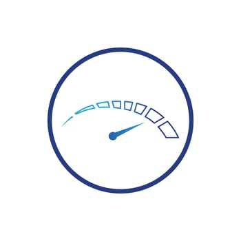 Speedometer vector graphic design illustration template
