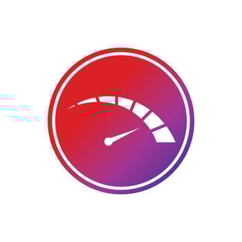 Speedometer vector graphic design illustration template