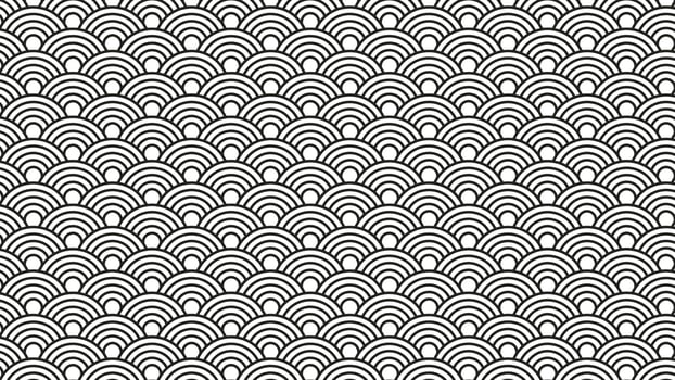 Wave Style Japanese Pattern Background vector