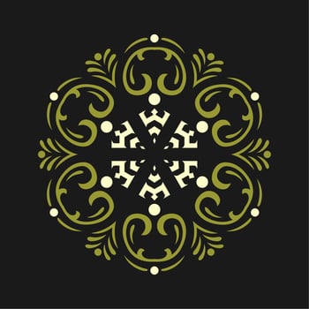 Modern mandala art vector design with a beautiful mix of colours Free Vector