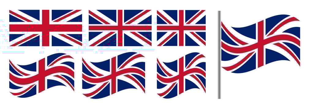Flag of United Kingdom. Vector. Flag of the United Kingdom vector image of British flag. uk flag.