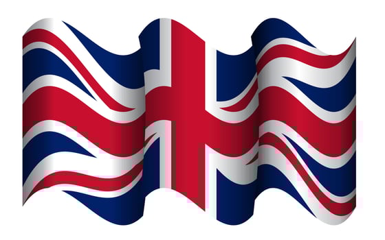 flag of Union Jack, uk england, united kingdom flag vector illustration.  Flag of Great Britain - 3D illustration. 3d illustration. waving colorful flag of great britain.