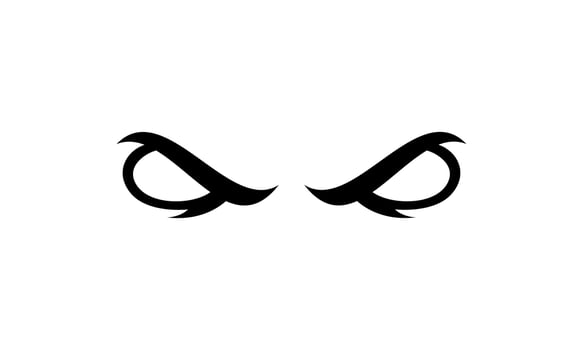pair of eyes vector icon