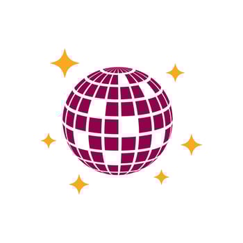 disco ball vector icon
