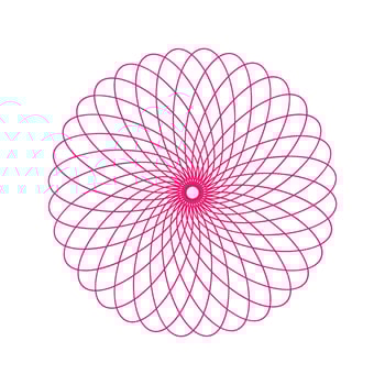 guilloche pattern vector icon