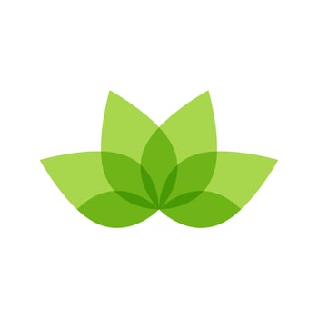 green leaf eco vector icon