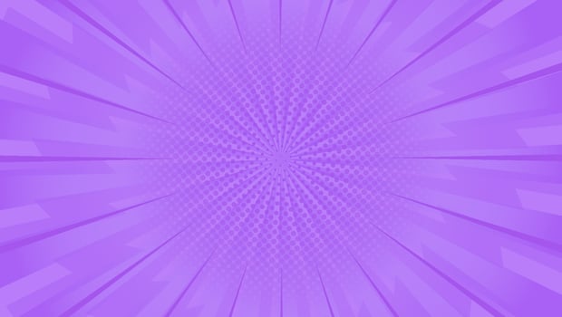 Pop art comic background lightning blast halftone dots. Cartoon Vector Illustration on blue