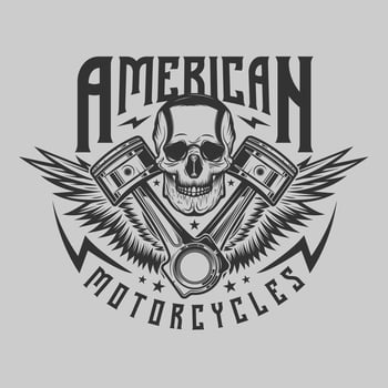 Vintage Custom Motorcycle Vintage Badge vector