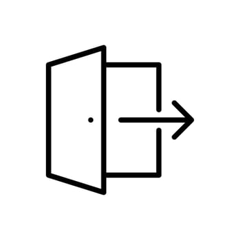 exit vector icon